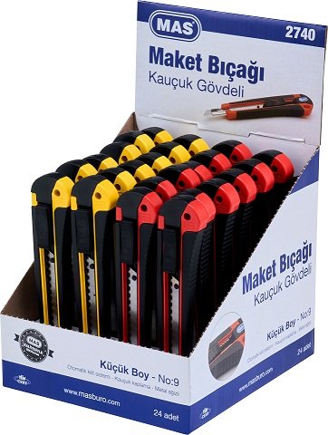 Mas Maket Bıçağı Kauçuk Gövdeli No:9