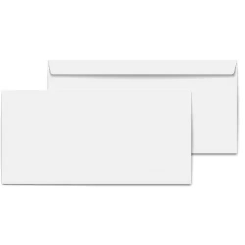 Diplomat Zarf 11 x 22 cm Penceresiz 90 gr 100 Adet - Beyaz