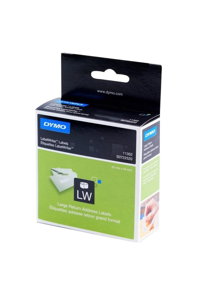 Dymo 11352 LW İade Adres Etiketi 25 x 54 mm 500 Adet - Beyaz