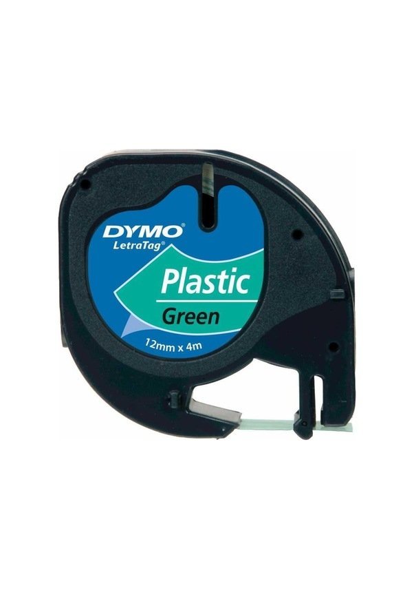 Dymo 721640 59425 Letratag Plastik Etiket 12 mm x 4 m - Yeşil