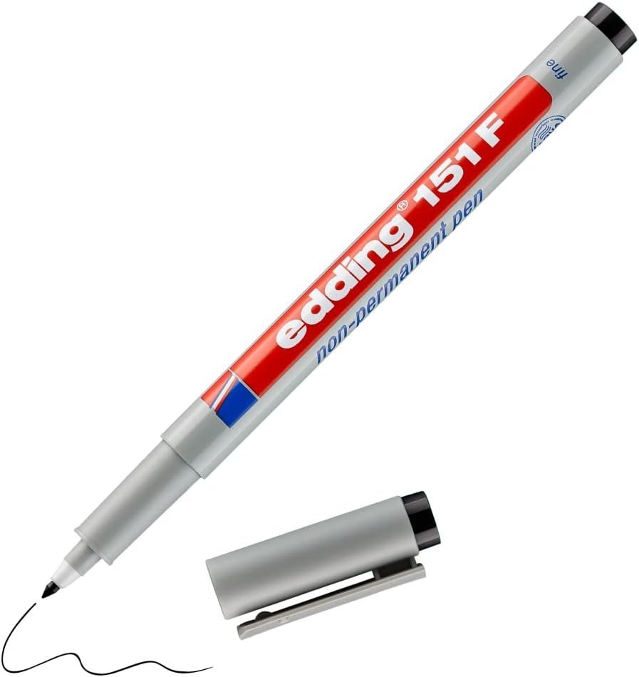 Edding 151 F Asetat Kalemi - Dayanıklı (İnce)