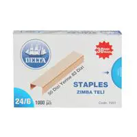 Delta Zımba Teli No: 24/6 1.000 Adet - Sarı