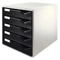 Leitz L-5280 Evrak Rafı 5 Çekmeceli - Siyah