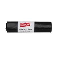Koroplast Eko Endüstriyel Çöp Poşeti Büyük Boy 65 x 80 cm 10 Adet - Siyah