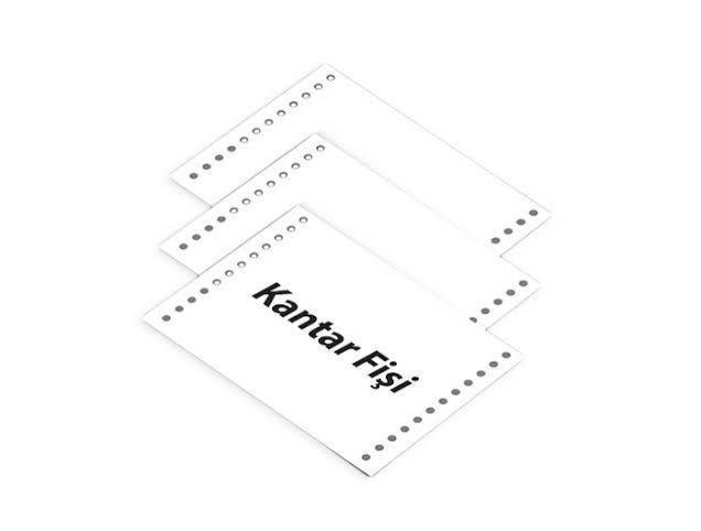 Pos Kantar Fişi 6'' x 17 cm 3 Nüsha 55 g/m² - 1.000 Yaprak