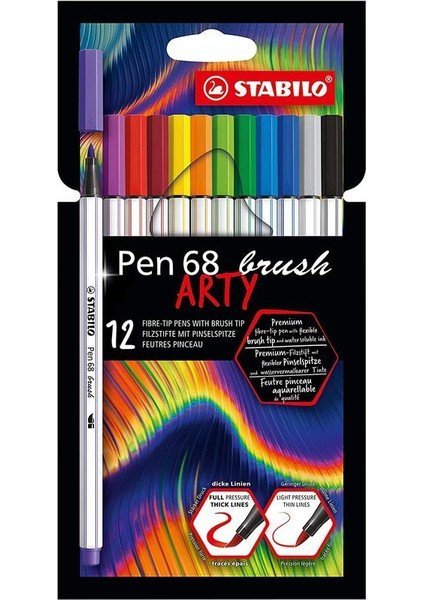 Stabilo Pen 68 Brush Fırça Uçlu Keçeli