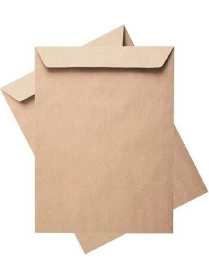Torba Zarf 24 x 32 cm 110 gr 100 Adet - Kraft