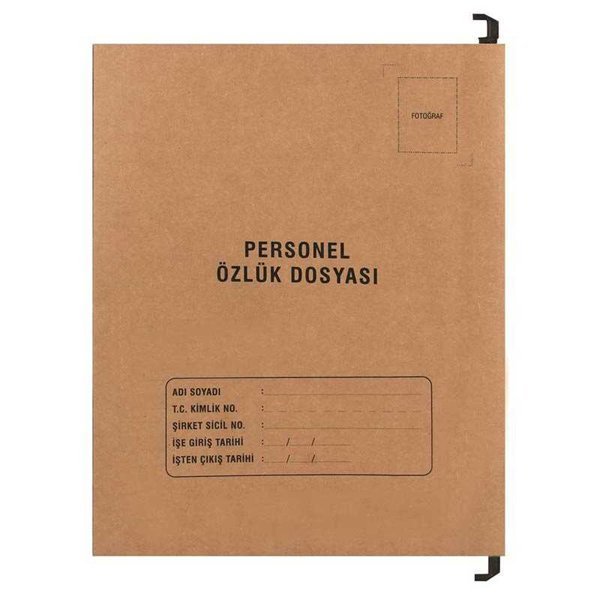 Tunakart P3007 Personel Sağlık Dosyası Askılı Telli 31.7 x 24 cm - 4 Yaprak