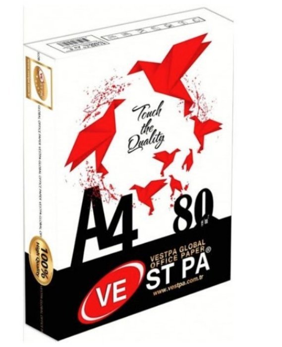 Vestpa A4 Fotokopi Kağıdı 500 Yaprak x 5 Adet (Koli)